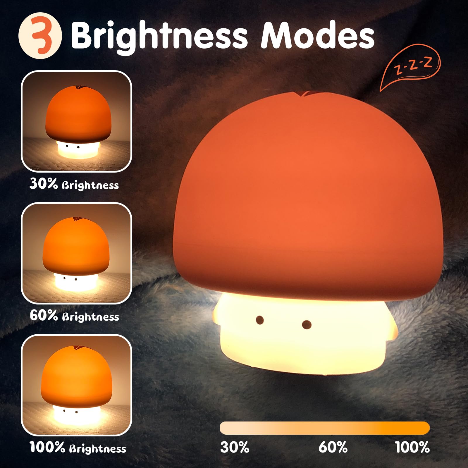 Mushroom Night Silicone Lamp